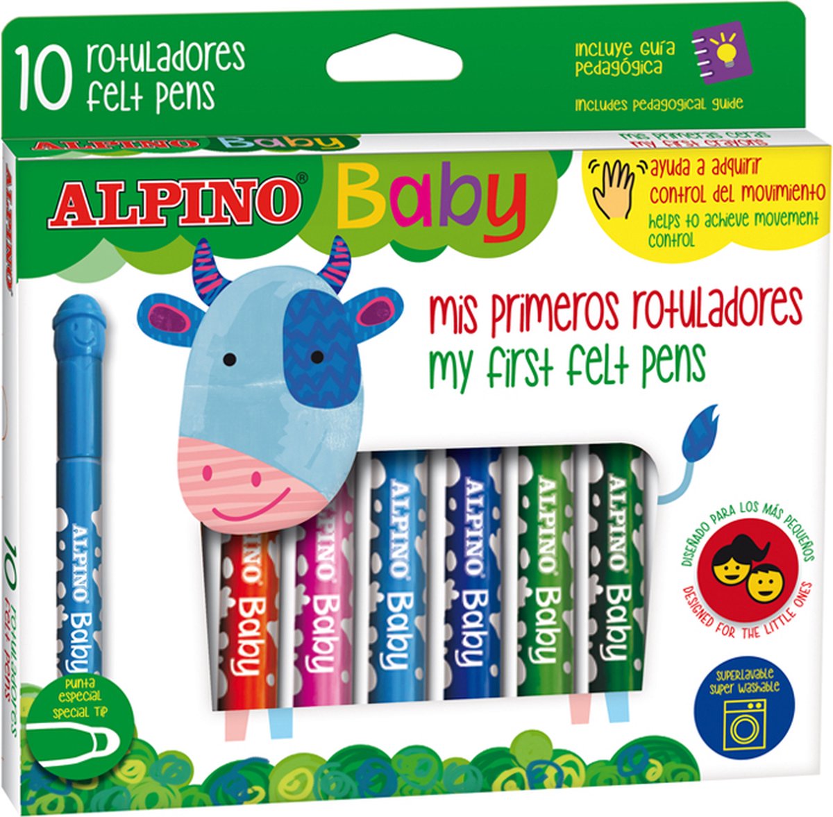 Alpino Doosje 10 kleurstiften Alpino Baby