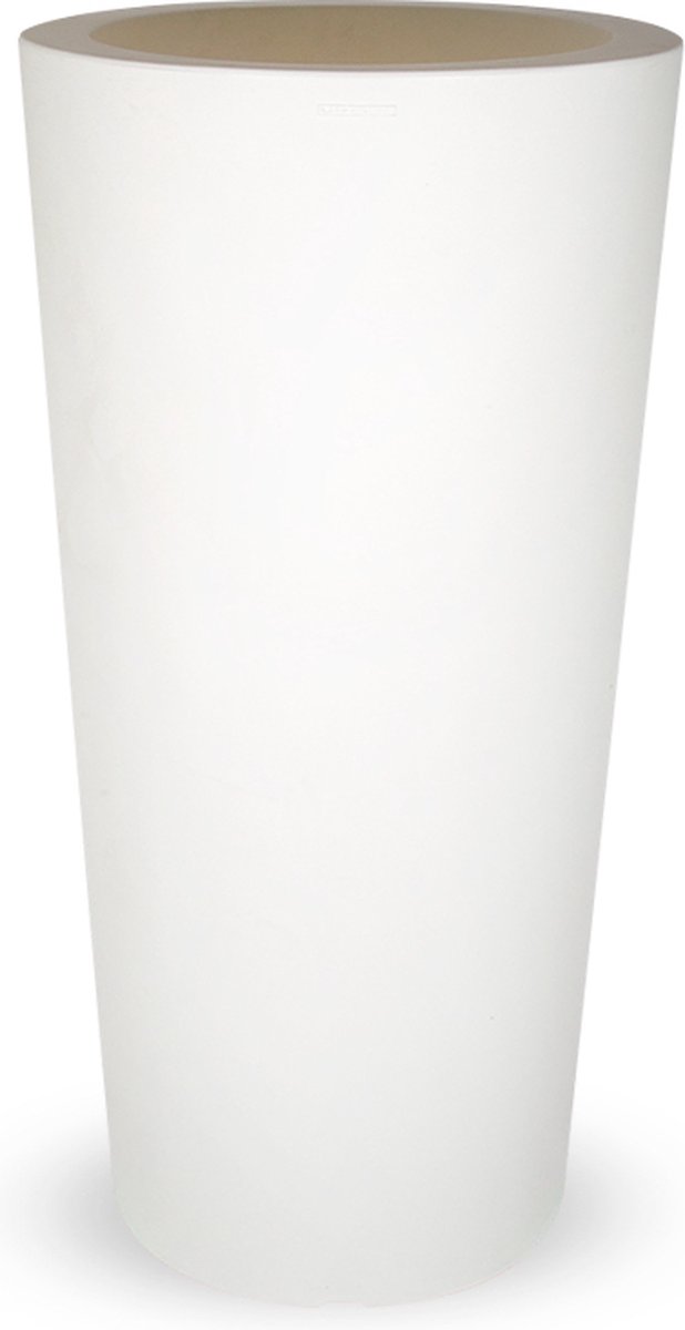 HTT - Bloempot Tony, rond, H96 cm, wit