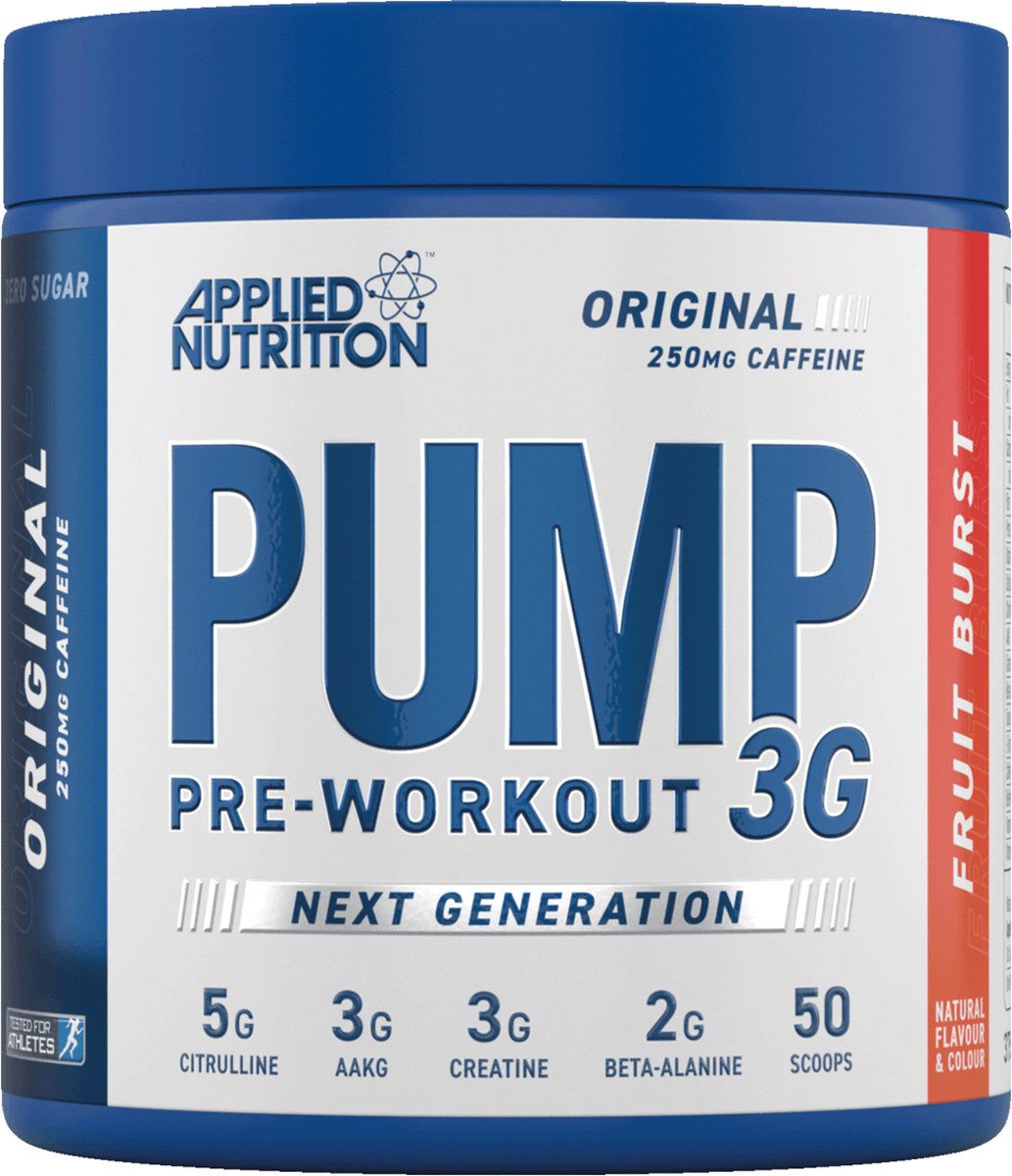 Pump 3G Pre-Workout (Fruit Burst - 375 gram) - APPLIED NUTRITION