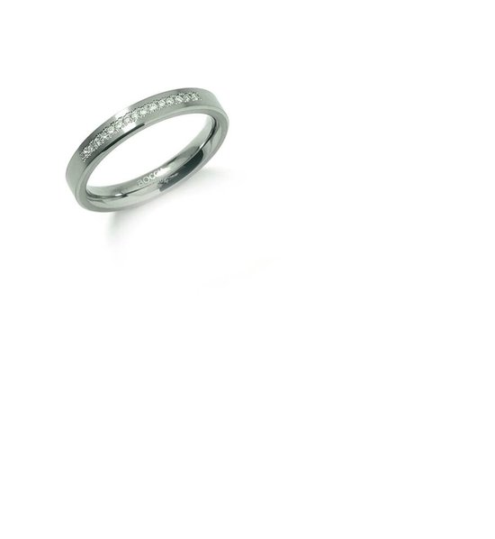 Titanium ring - Boccia - diamant - 0120-0454 - sale Juwelier Verlinden St. Hubert - van €269,= voor €199,=