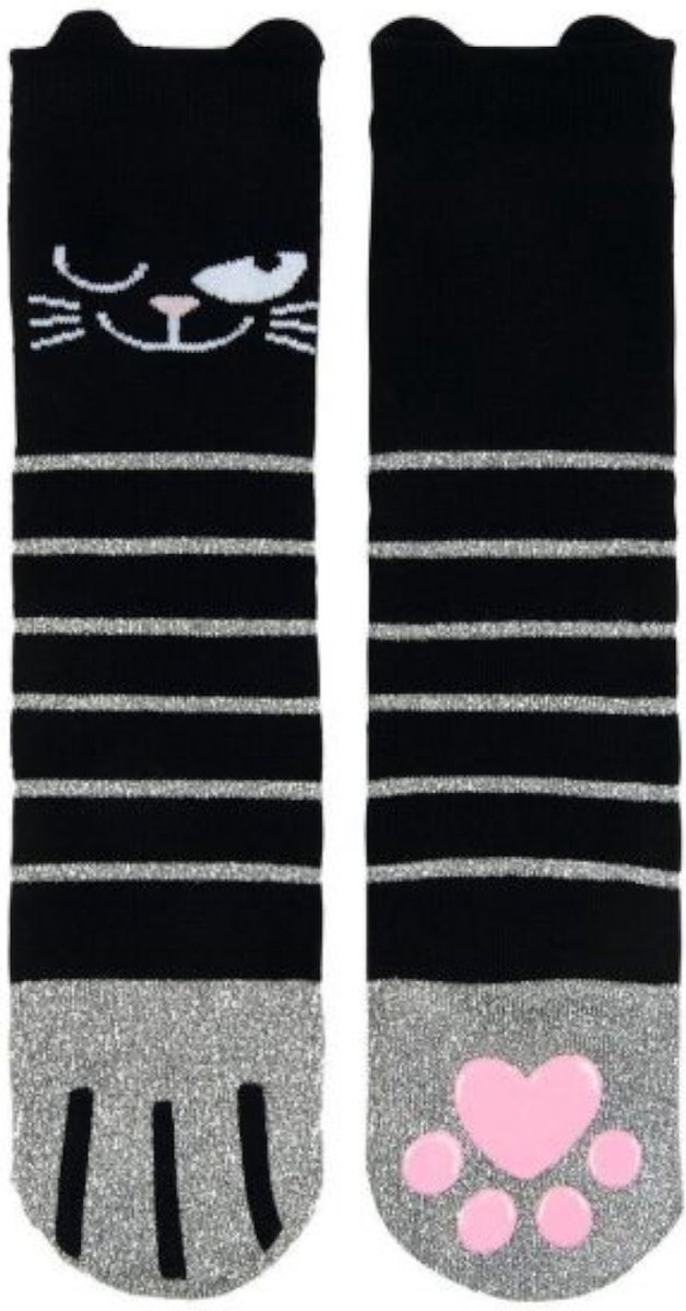 Sokken - Ed the Cat - Glittersokken - 36-42 - Anti slip