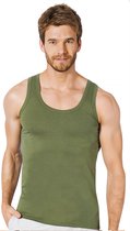 6 pack-Heren Onderhemd van 100% katoen-Singlet Heren-Groen-3XL