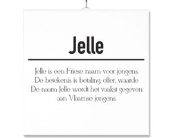 Tegel Met Opdruk | Betekenis | Kado | Cadeau | Met Naam - Jelle