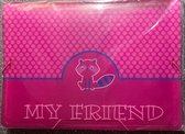 Sorteermap 'My Friend' 13-Vaks voor A4 - Transparant roze