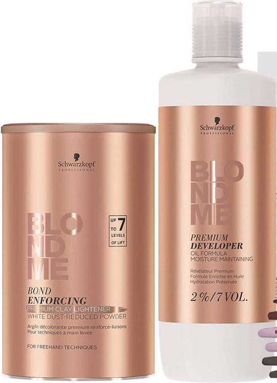 Schwarzkopf DUO Blond Me Premium Lift 9 Bleach and 2 Developer 33.8 oz
