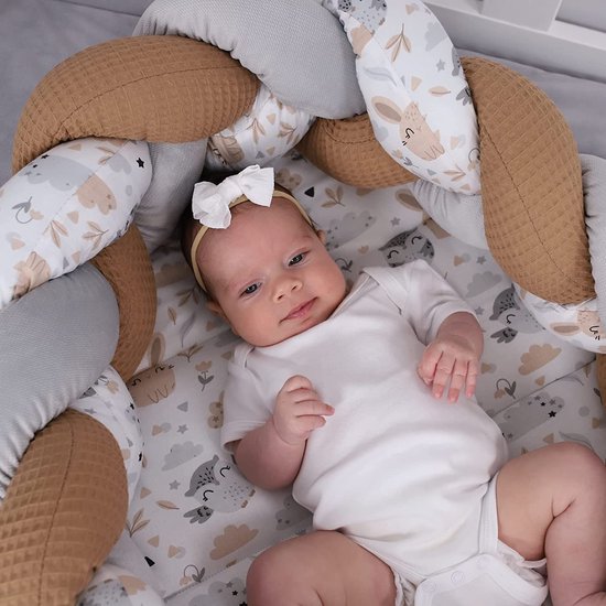 Nacelle Bébé Cocoon Bumper 100% Coton Anti-allergique - Nid Bébé \ Nid Chaud Bébé