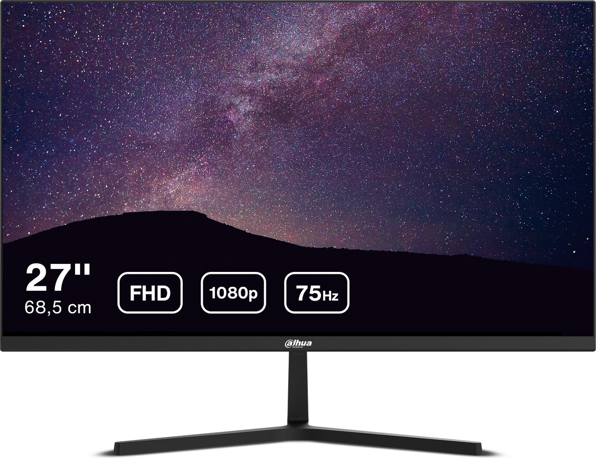 Dahua LM27-B200S - Full HD VA Monitor- 75 Hz - 27 inch - Inclusief HDMI kabel