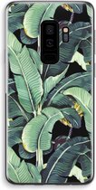 Case Company® - Hoesje geschikt voor Samsung Galaxy S9 Plus hoesje - Bananenbladeren - Soft Cover Telefoonhoesje - Bescherming aan alle Kanten en Schermrand