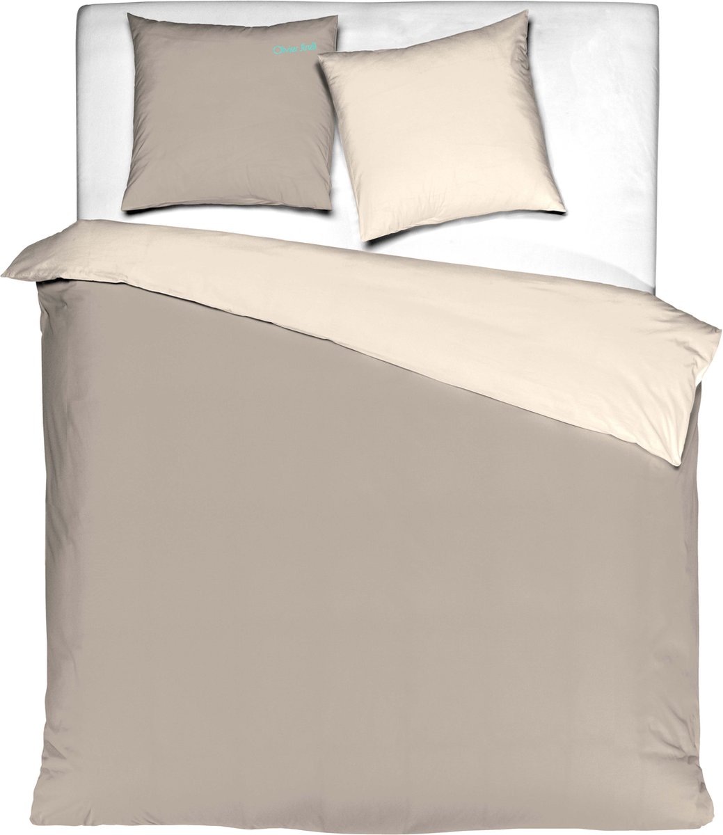 Copripiumino Reversibile Douceur D'intérieur Nebulla, 240x220 Cm, 100% Cotone, Con 2 Federe 63x63 Cm