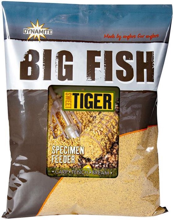 Dynamite Baits Big Fish - Sweet Tiger Specimen Feeder - 1.8 Kilo Geel 1.8kg van Merkloos — afbeelding 3