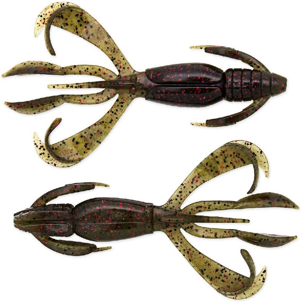 Keitech Crazy Flapper 2.8 Inch Watermelon PP. Red FLK. 7cm Watermelon PP. Red FLK.