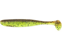 Keitech Easy Shiner 4inch 10Cm 7st. Green Pumpkin / Chartreuse