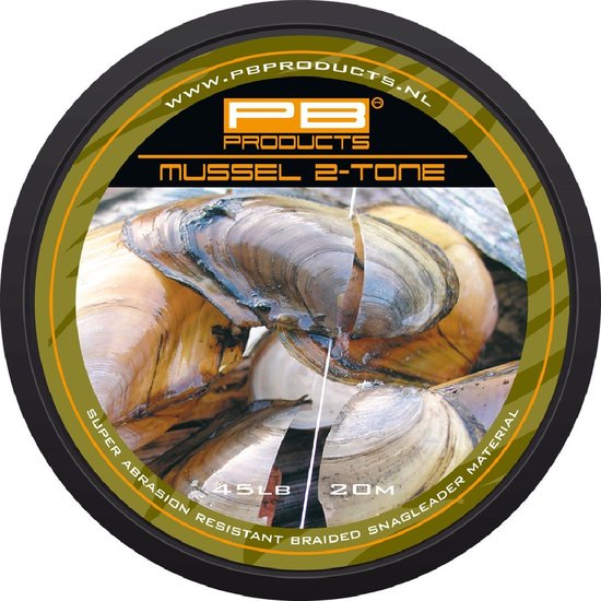 PB Products - Mussel 2-Tone - Soepele Voorslag - 20 meter - 45 lb van PB Products — afbeelding 4