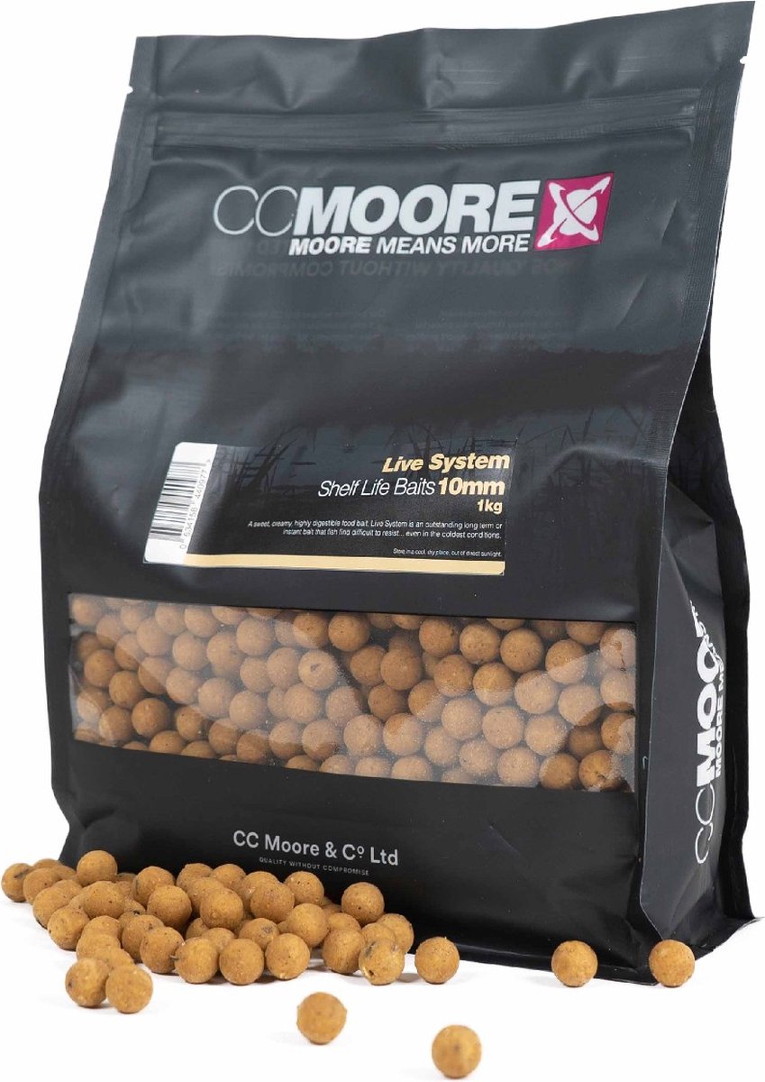 CC Moore Boilies Shelf Life Baits (1 kilo) Live System - Maat : 10mm