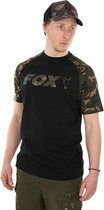 Fox Black/Camo Raglan - T-Shirt - Taille XL - Zwart