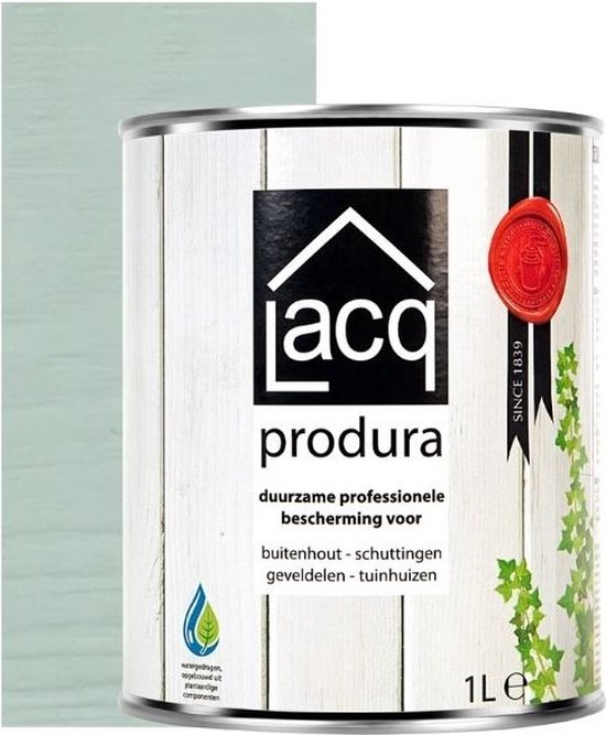 Lacq Produra Beits 1 liter Green Clay Duurzaam Voor buiten bol