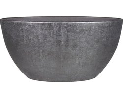 Bloempot Mira ovaal - l49 x b20 x h25cm - Antraciet