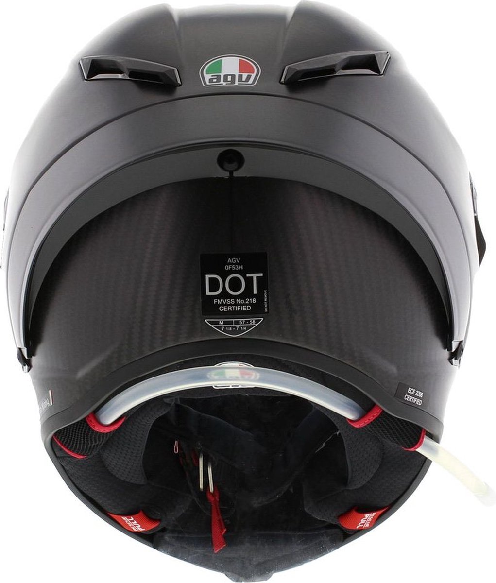 AGV Pista GP RR E2206 DOT MPLK Mono Mat Carbon 008 Integraalhelm - Maat S - Integraal helm - Scooter helm - Motorhelm - AGV Pista GP RR E2206 DOT MPLK Mono Mat Carbon 008 Integraalhelm - Maat S - Scooterhelmen mannen en vrouwen. – foto 8