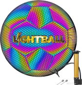 Lightball Lichtgevende Voetbal - Holografisch - Inclusief Ballenpomp - Cadeau - Complete Set
