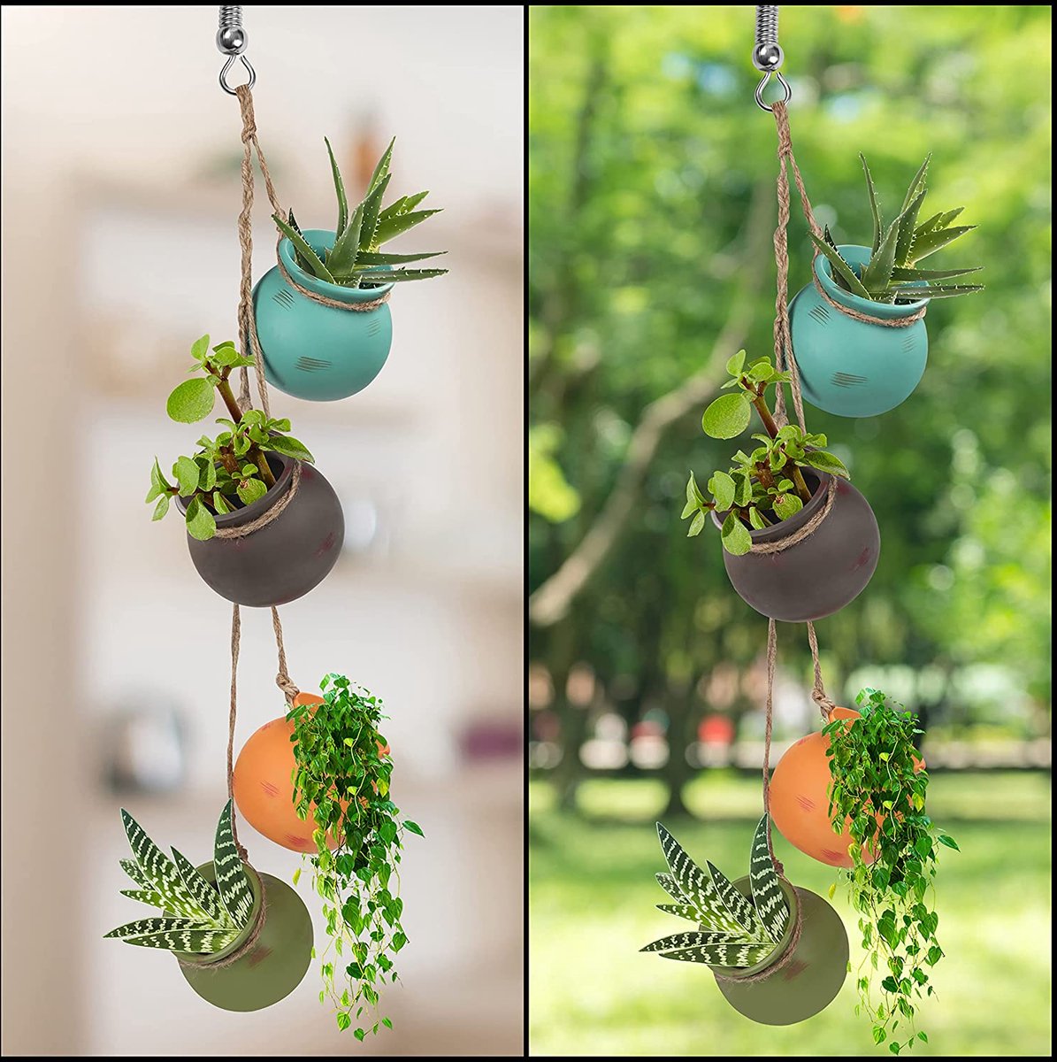 Hangende Plantenbak Patt Zwart - Moderne Bloempot Voor Binnen & Buiten | Urban Gardening