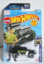 Hot Wheels Fast & Furious rallye baja crawler - Die Cast - 7 cm - Échelle 1:64 - vert armée