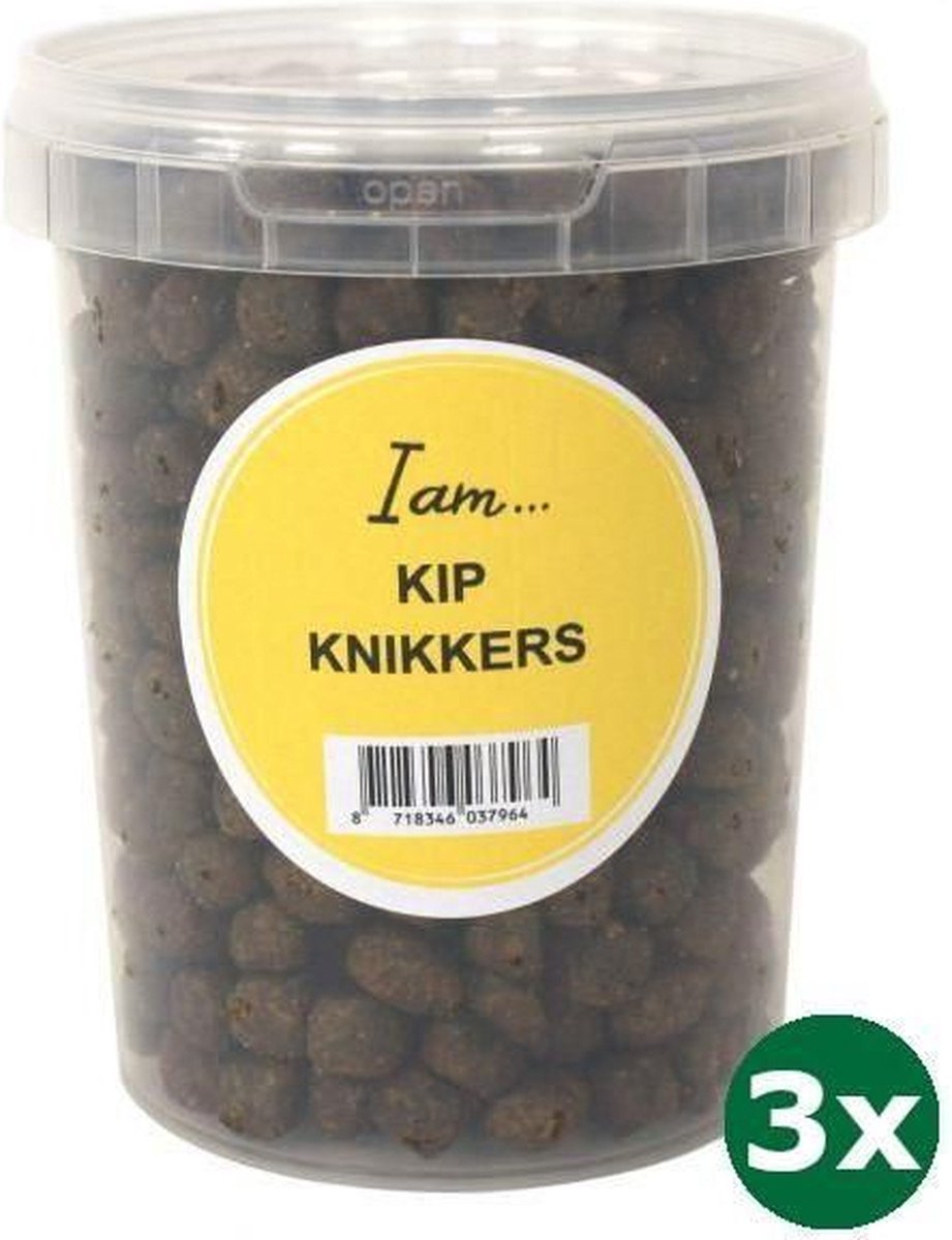 3x300 gr I am kip knikkers hondensnack