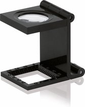 Loep - Vergrootglas - Dradenteller - Juweliersloep - 20 mm lens - 7x - Opvouwbaar - zwart