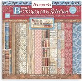 Stamperia - Vintage Library Maxi Background Selection 12x12 Inch Paper Pack (SBBL133)