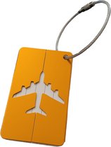 Bagage label - Kofferlabel - Reizen met het vliegtuig / bagagelabels voor koffers handig voor reizen met het vliegtuig - Oranje – oDaani