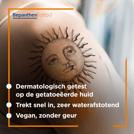 Bepanthen - Tattoo Zonnebrand - SPF 50+ - beschermt de getatoeëerde huid - 50 ml - Bepanthen