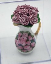 Reutter Rose jar with roses