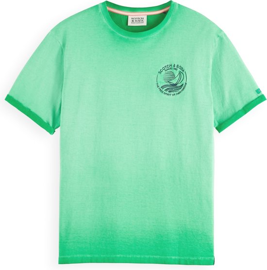 Scotch & Soda T-shirt - Slim Fit - Groen
