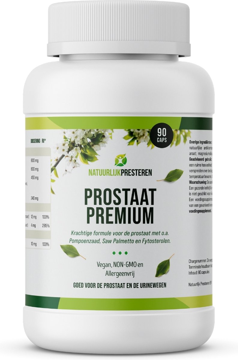 Goedkoopste Prostaat Premium - 8-in-1 Formule - Saw Palmetto - DHT blocker - Prostaat Capsules - Zink, Beta-Sitosterol & Vitamine E