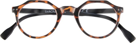 LookOfar Leesbril LE-0195B Combi Bruin +2.00