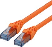 Cordon UTP Cat.6A / 10 Gigabit, Component Level, LSOH, orange, 20 m