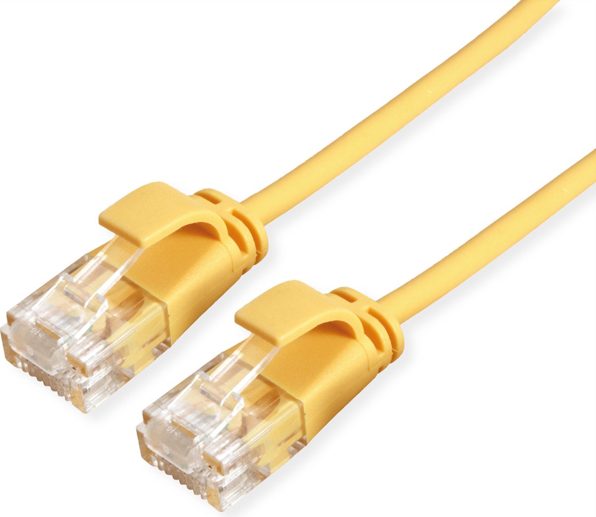 ROLINE UTP Data Center Patchkabel Cat.6A (Class EA), LSOH, extra dun, geel, 0,5 m