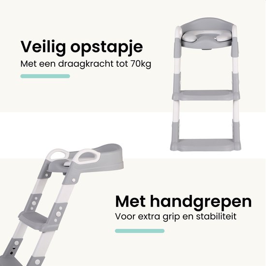 Kids4u® - WC Verkleiner met Trapje - Potje Peuter - WC Verkleiner opvouwbaar - Met Beloningssysteem