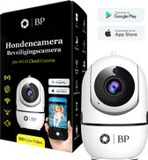 BP® Hondencamera met App - Huisdiercamera - Babyfoon & IP Beveiligingscamera - Nightvision - 2.4 GHz - Beweeg en Geluidsdetectie - Nederlandse Handleiding