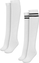 Urban Classics - College 2-pack Lange sokken - 39/42 - Wit