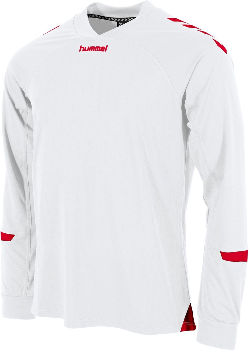 Hummel Fyn Voetbalshirt Lange Mouw Heren - Wit / Rood | Maat: XL