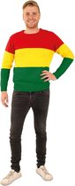 Gebreide sweater rood/geel/groen gebreid mt.176 | bol.com