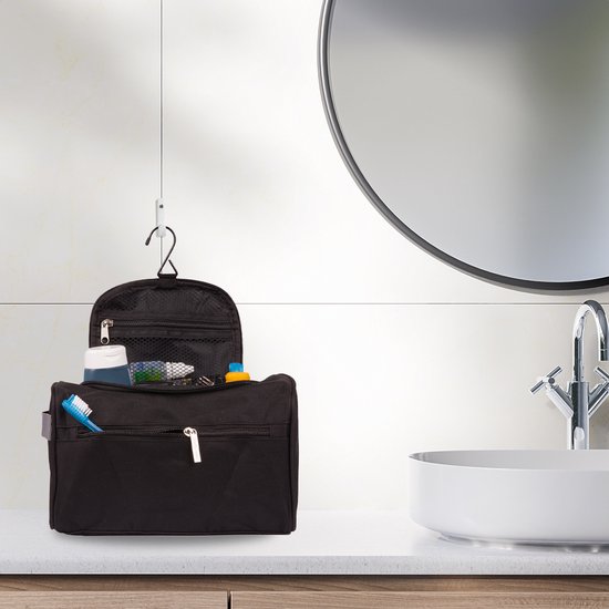 TravelMore de toilette à suspendre avec crochet - Zwart