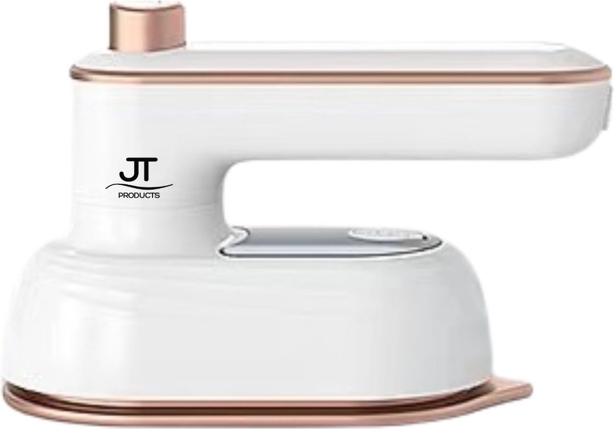 JT Products Luxe Reisstrijkijzer Wit – Mini Strijkijzer - Inklapbaar - 8,4x11,5CM - Sprayfunctie - Stomend Effect - Travel Strijkijzer – Strijkijzer Vakantie – Reisstrijkijzer Klein