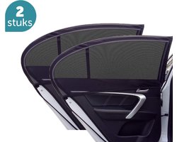 ForDig Zonnescherm Auto (2 stuks) - Zonwering UV Protectie voor Auto Zijruit – Zonwering Auto – Zonder zuignappen – Over Deur – 112 x 51 CM