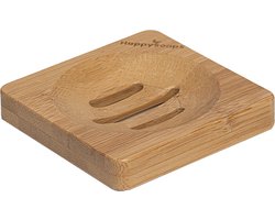 Porte-savon en bambou HappySoaps pour une barre de shampoing