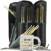 Uitgebreide Lockpick Set 24 delig - Lockpicking - Lock pick gereedschap tools - Lockpicken voor beginners en professionals - Cadeau voor mannen