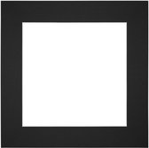 Passe-Partout Fotomaat 18x18 cm - Lijstmaat 30x30 cm - Zwart - Museumkarton - Fotolijst niet inbegrepen