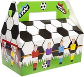 24 stuks XL Menubox Voetbal - Smulbox - Traktatie Voetbal - Thema FastFood - kinderfeestje - 22 x 12 x 9 CM