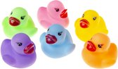 Badeend Multikleur 24 STUKS - Gekleurd - Badspeelgoed - Speelgoed - Badspeeltjes - Badeendjes - 3Cm