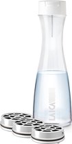 Bol.com Laica Flow'n Go GlaSSmart - glazen waterfilterkan en waterfles in 1 - inhoud 11 liter - inclusief 3 x fast disk waterfil... aanbieding